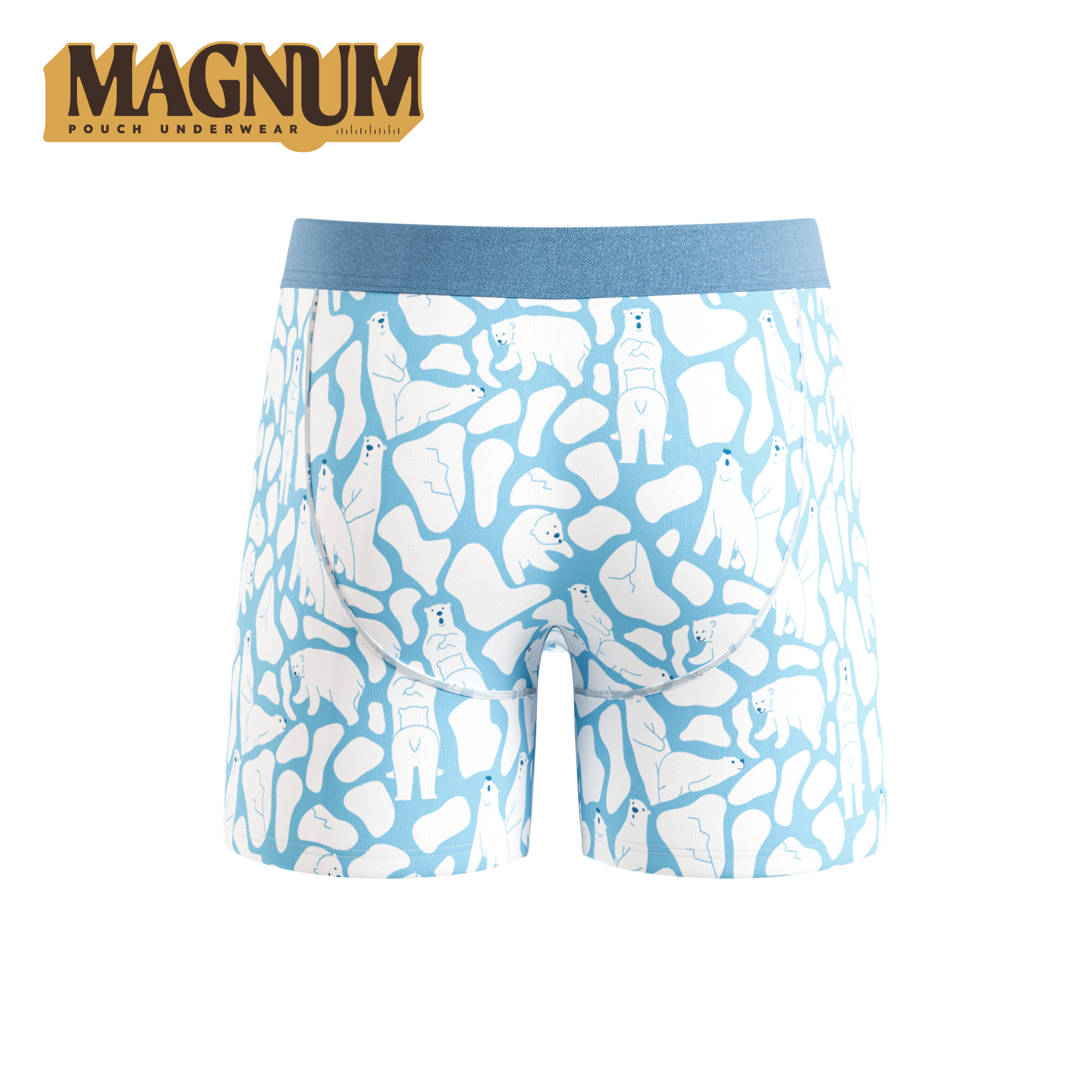 The Polar Polka | Polar Bear Scene Ball Hammock® Magnum Big Pouch Underwear - Shinesty