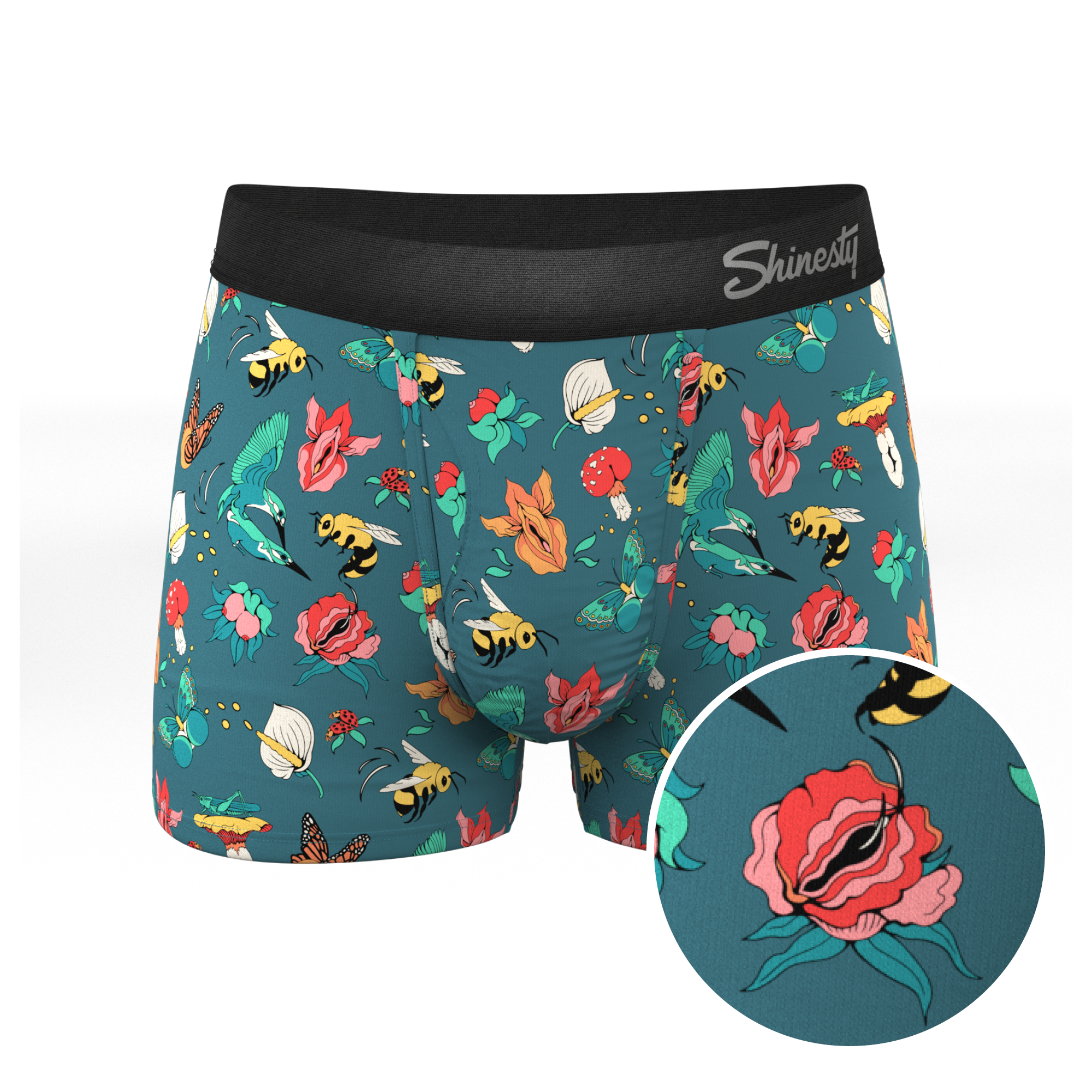 The Pollination Station | Birds and Bees Ball Hammock® Pouch Trunks Underwear - Shinesty