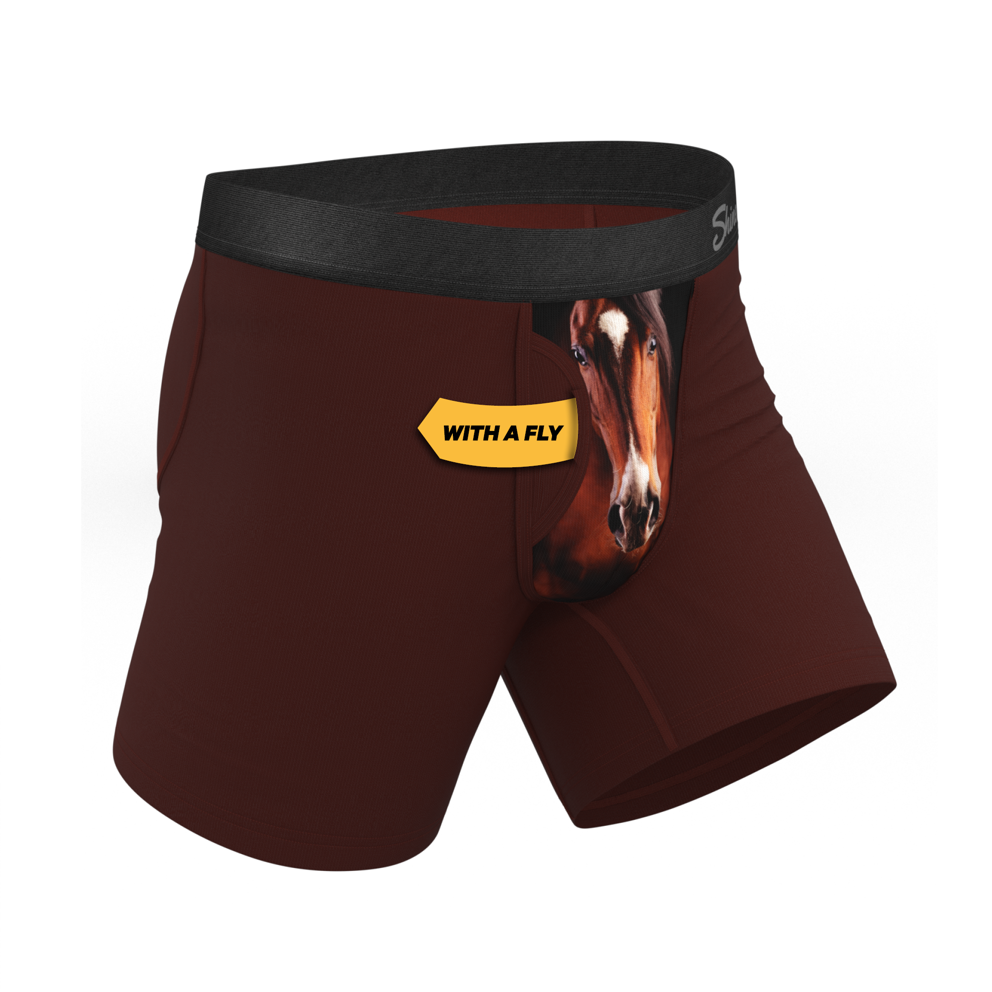 The Pony Express | Horse Ball Hammock® Pouch Underwear With Fly - Shinesty