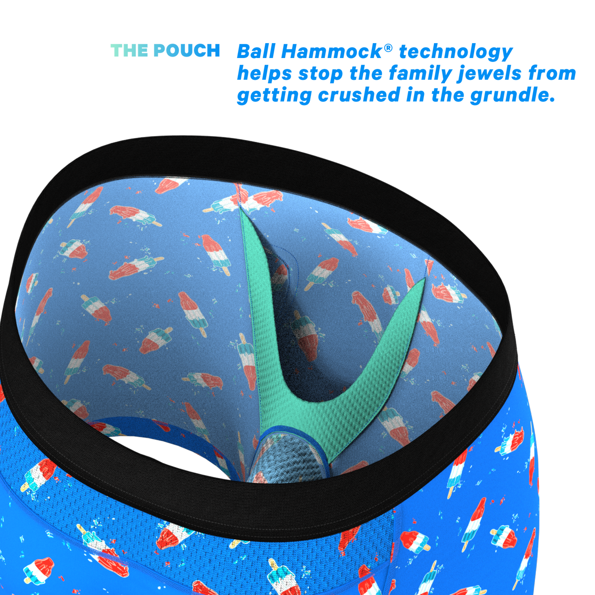 The Popsicle Stick | USA Popsicle paradICE™ Cooling Ball Hammock® Underwear - Shinesty