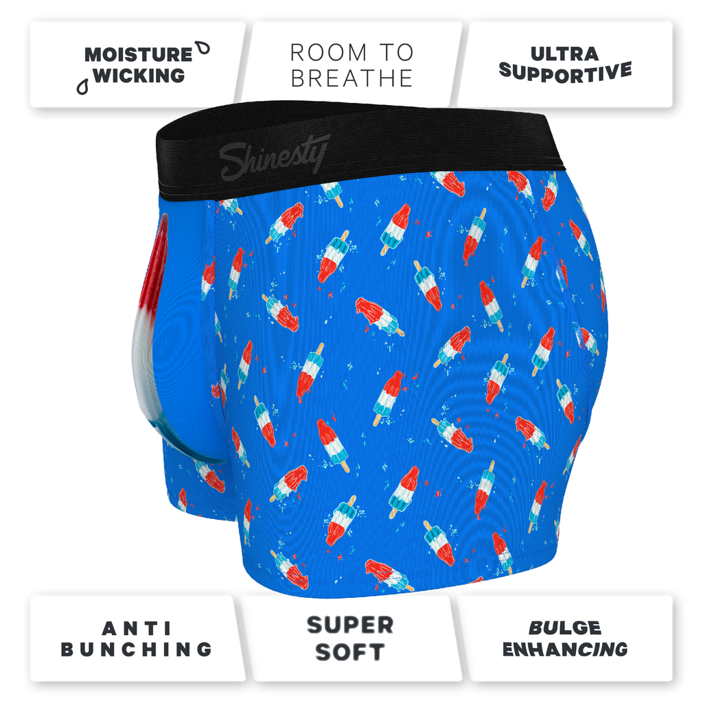 The Popsicle Stick Apex | USA Popsicle Ball Hammock® Pouch Trunks Underwear - Shinesty