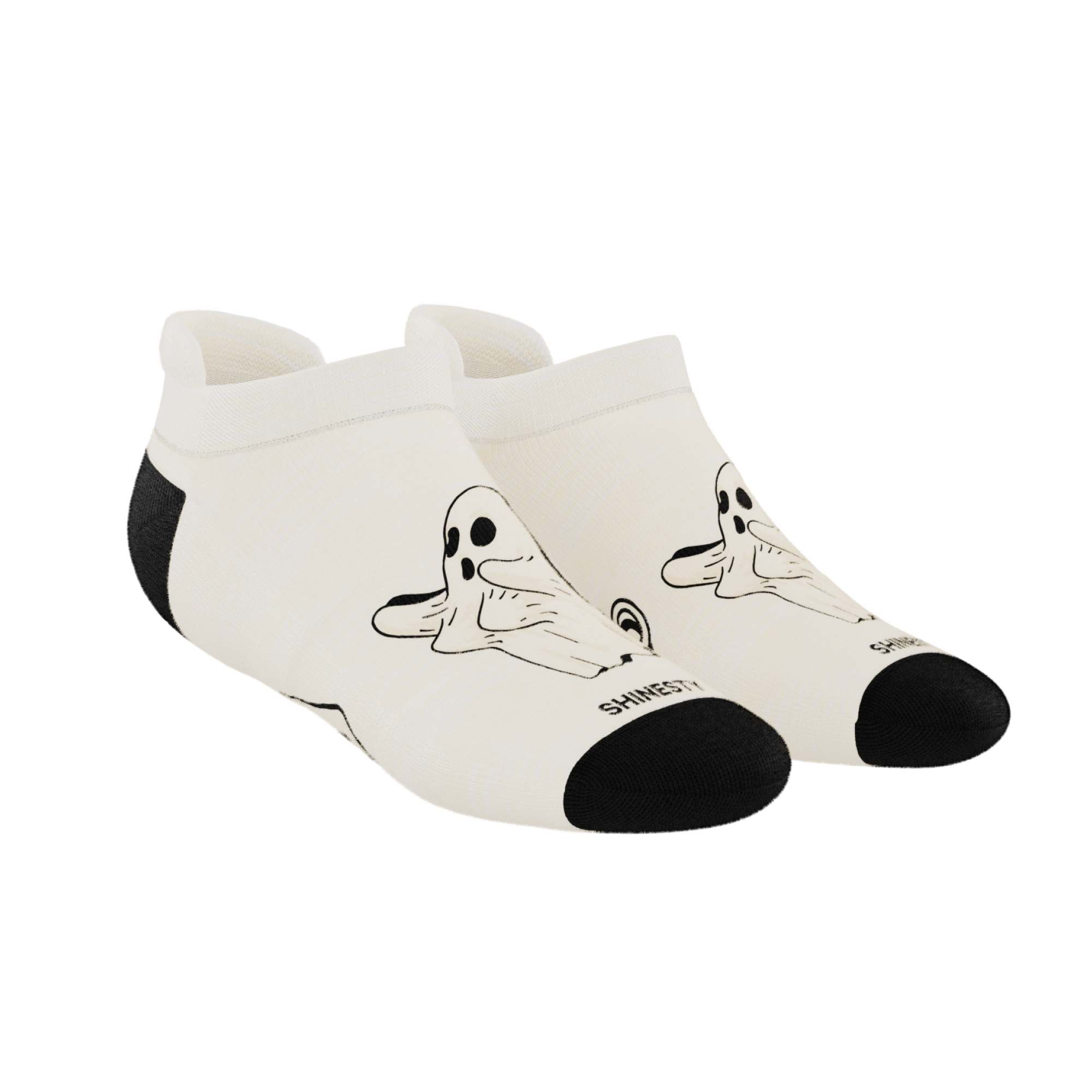 The Possessed Chest | Ghost Heel Hammock™ Ankle Socks - Shinesty