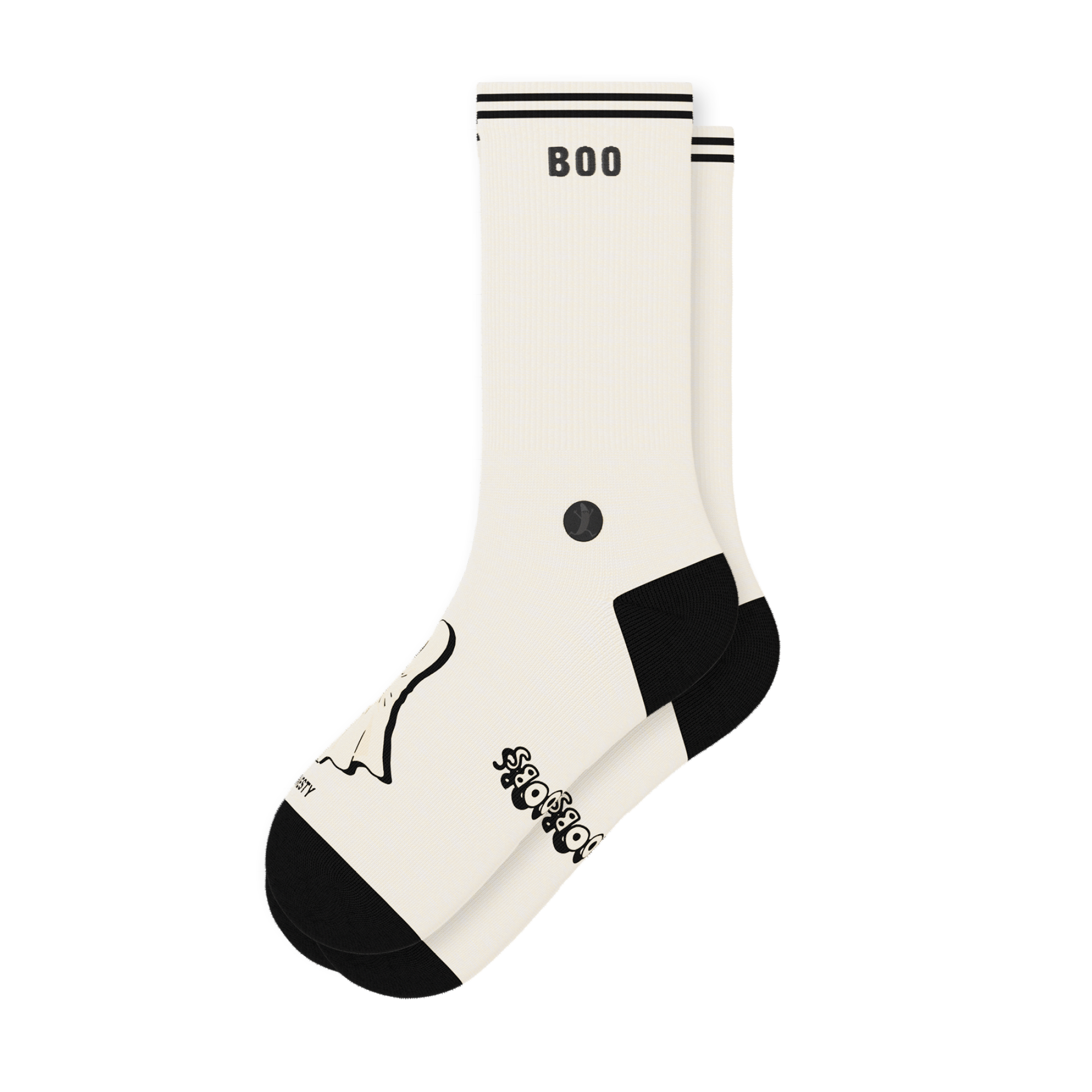 The Possessed Chest | Ghost Heel Hammock™ Crew Socks - Shinesty