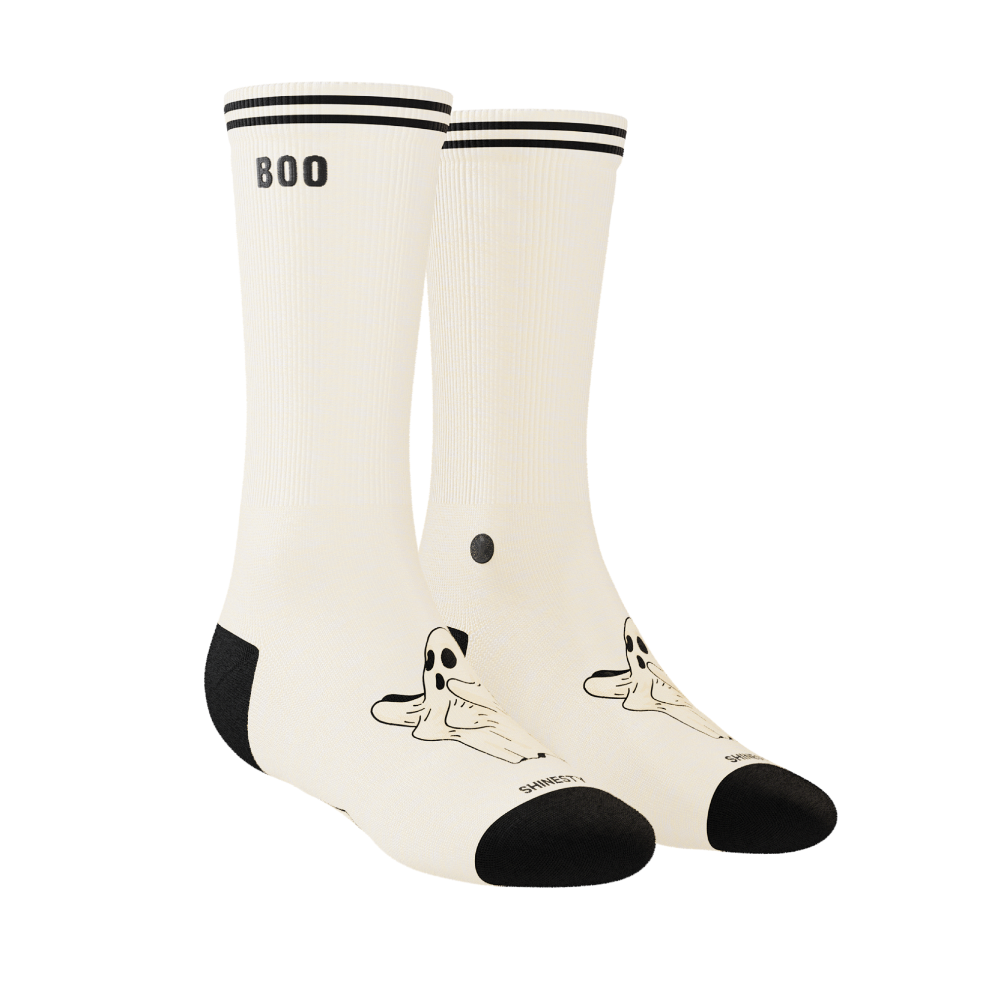 The Possessed Chest | Ghost Heel Hammock™ Crew Socks - Shinesty