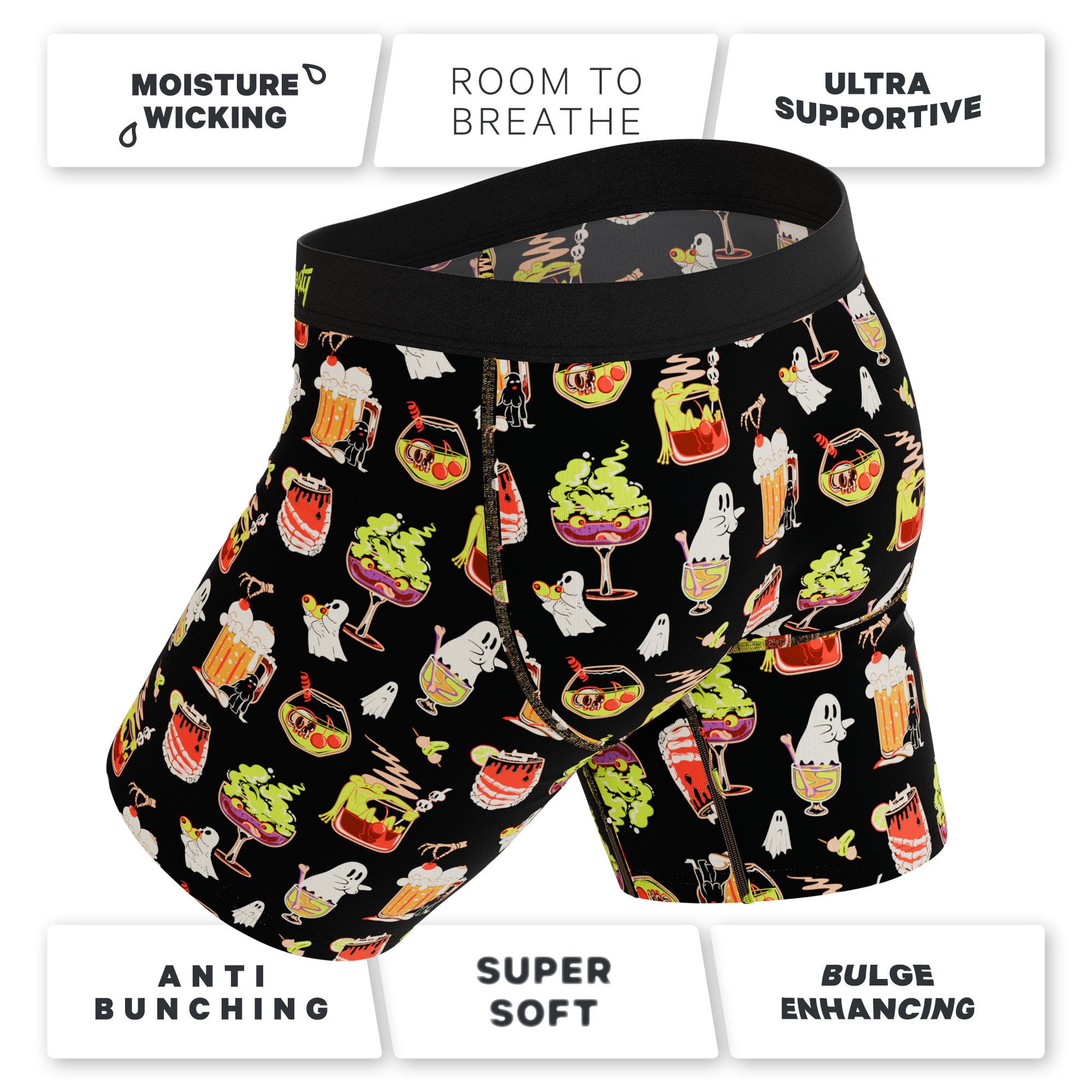 The Potions Pub | Halloween Cocktail Ball Hammock® Boxer - Long Leg - Shinesty