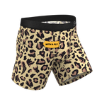 The Primal Passion | Naughty Cheetah Print Ball Hammock® Pouch Underwear With Fly - Shinesty