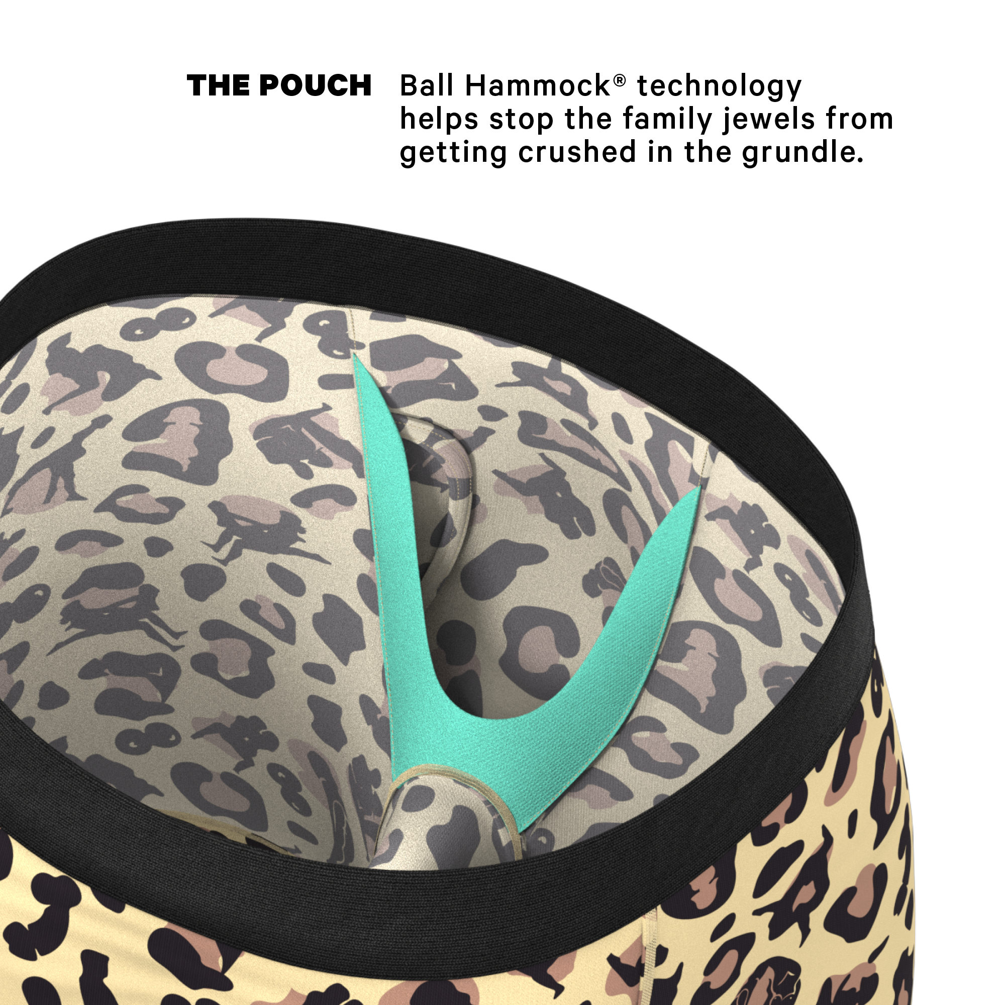The Primal Passion | Naughty Cheetah Print Ball Hammock® Boxer - Long Leg - Shinesty