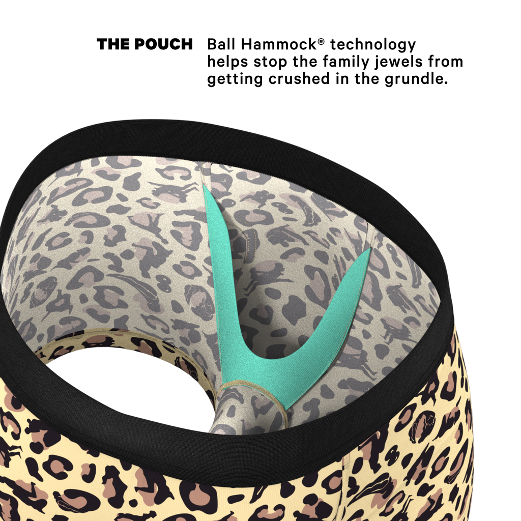 The Primal Passion | Naughty Cheetah Print Ball Hammock® Pouch Trunks Underwear - Shinesty