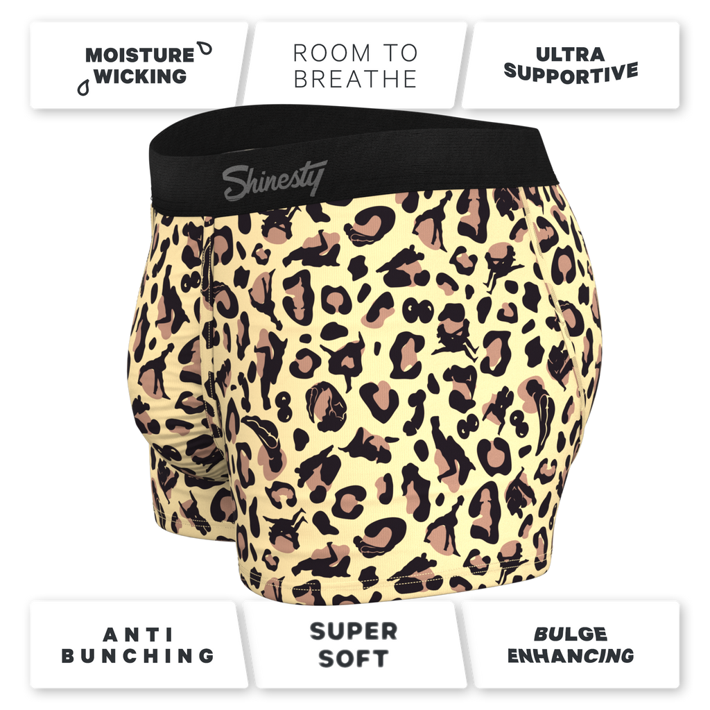 The Primal Passion | Naughty Cheetah Print Ball Hammock® Pouch Trunks Underwear - Shinesty