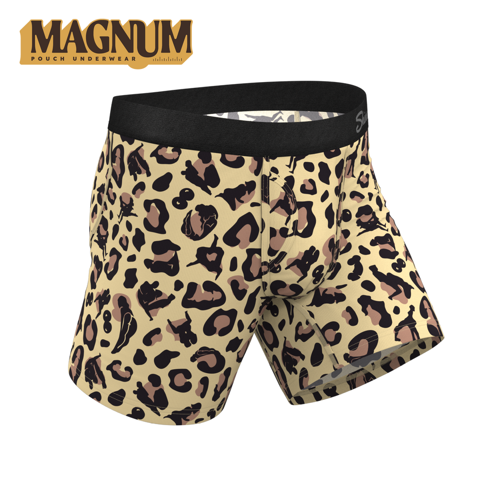 The Primal Passion | Naughty Cheetah Print Ball Hammock® Magnum Big Pouch Underwear - Shinesty