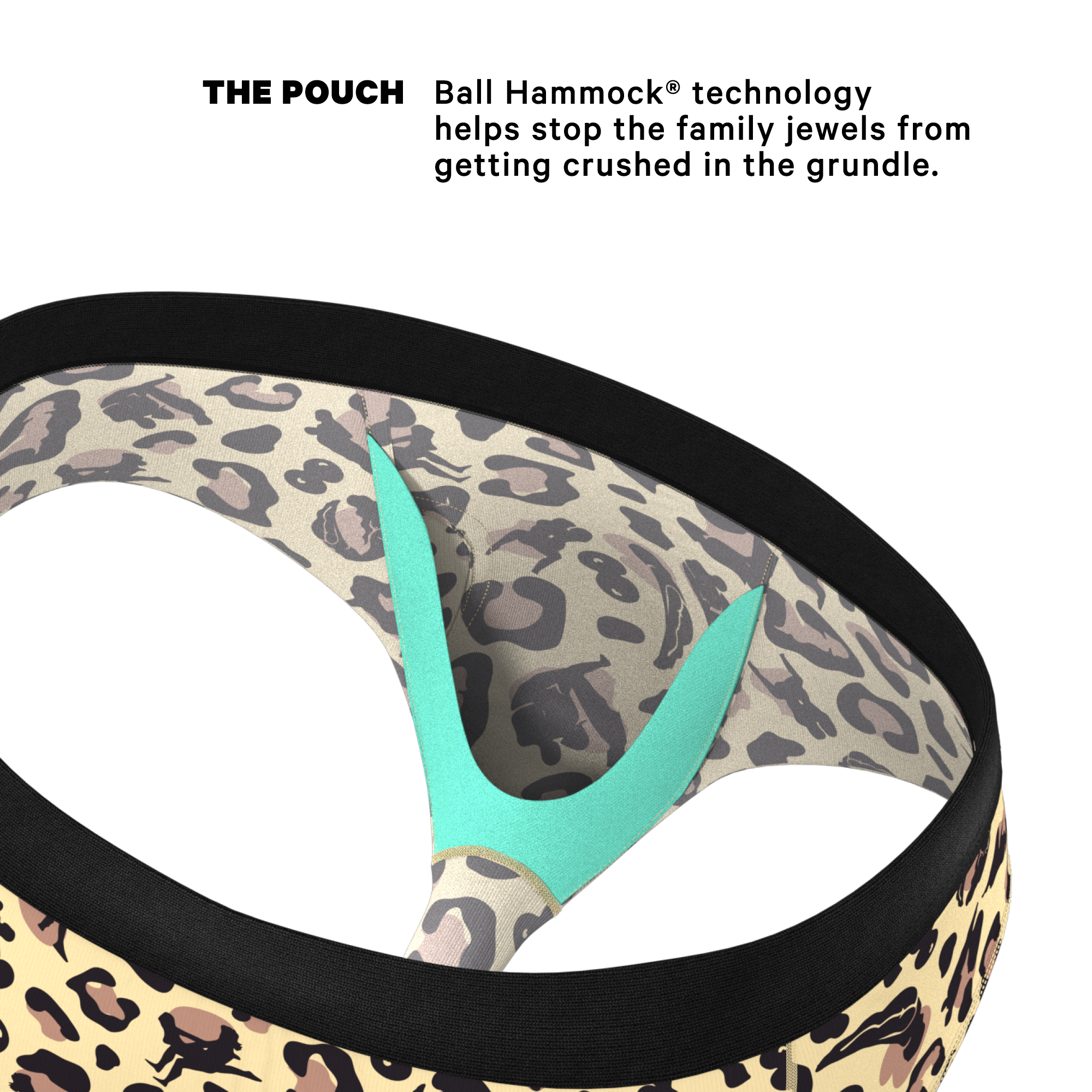 The Primal Passion | Naughty Cheetah Print Ball Hammock® Pouch Underwear Briefs - Shinesty