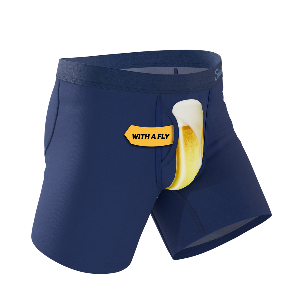 The Proper Pint | Beer Glass Ball Hammock® Pouch Underwear With Fly - Shinesty