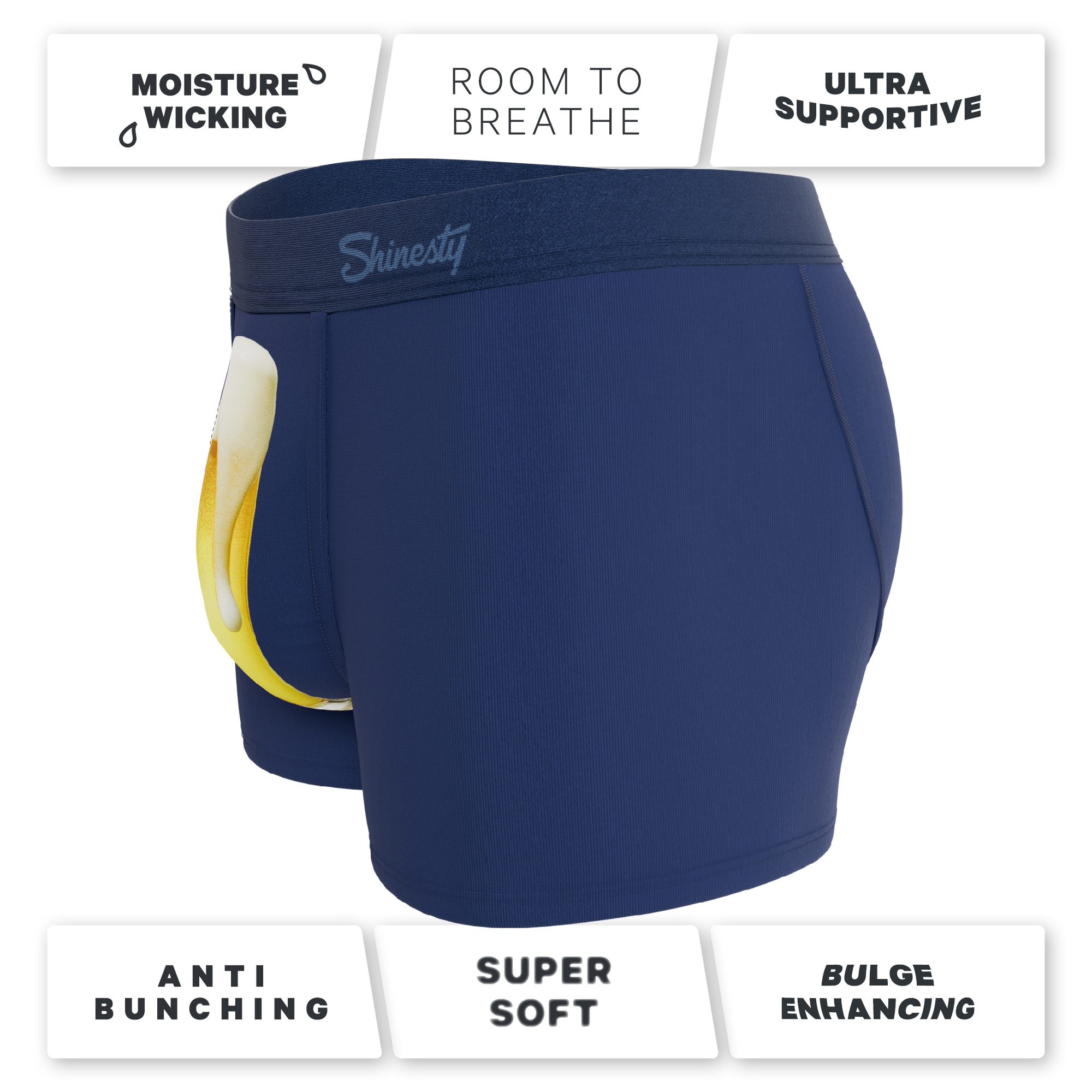 The Proper Pint | Beer Glass Ball Hammock® Pouch Trunks Underwear - Shinesty