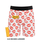 The Pucker Up | Lipstick Kiss Ball Hammock® Boxer - Long Leg - Shinesty