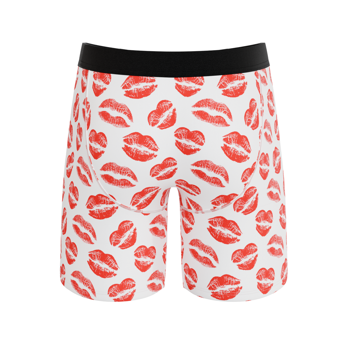 The Pucker Up | Lipstick Kiss Ball Hammock® Boxer - Long Leg - Shinesty