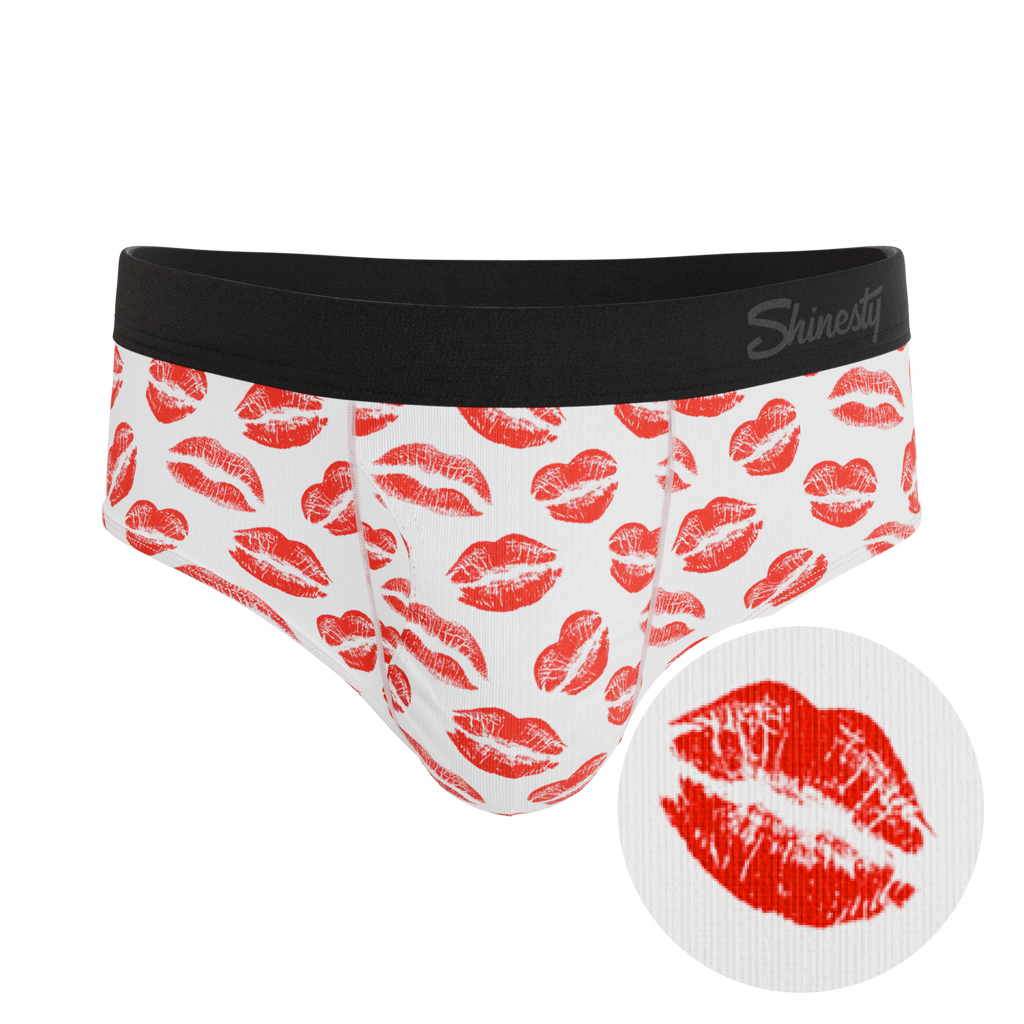 The Pucker Up | Lipstick Kiss Ball Hammock® Pouch Underwear Briefs - Shinesty