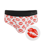 The Pucker Up | Lipstick Kiss Ball Hammock® Pouch Underwear Briefs - Shinesty