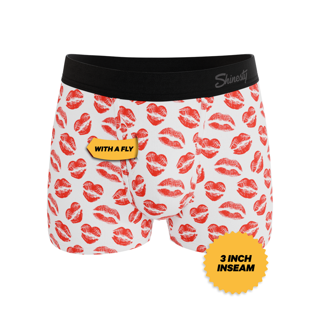 The Pucker Up | Lipstick Kiss Ball Hammock® Pouch Trunks Underwear - Shinesty