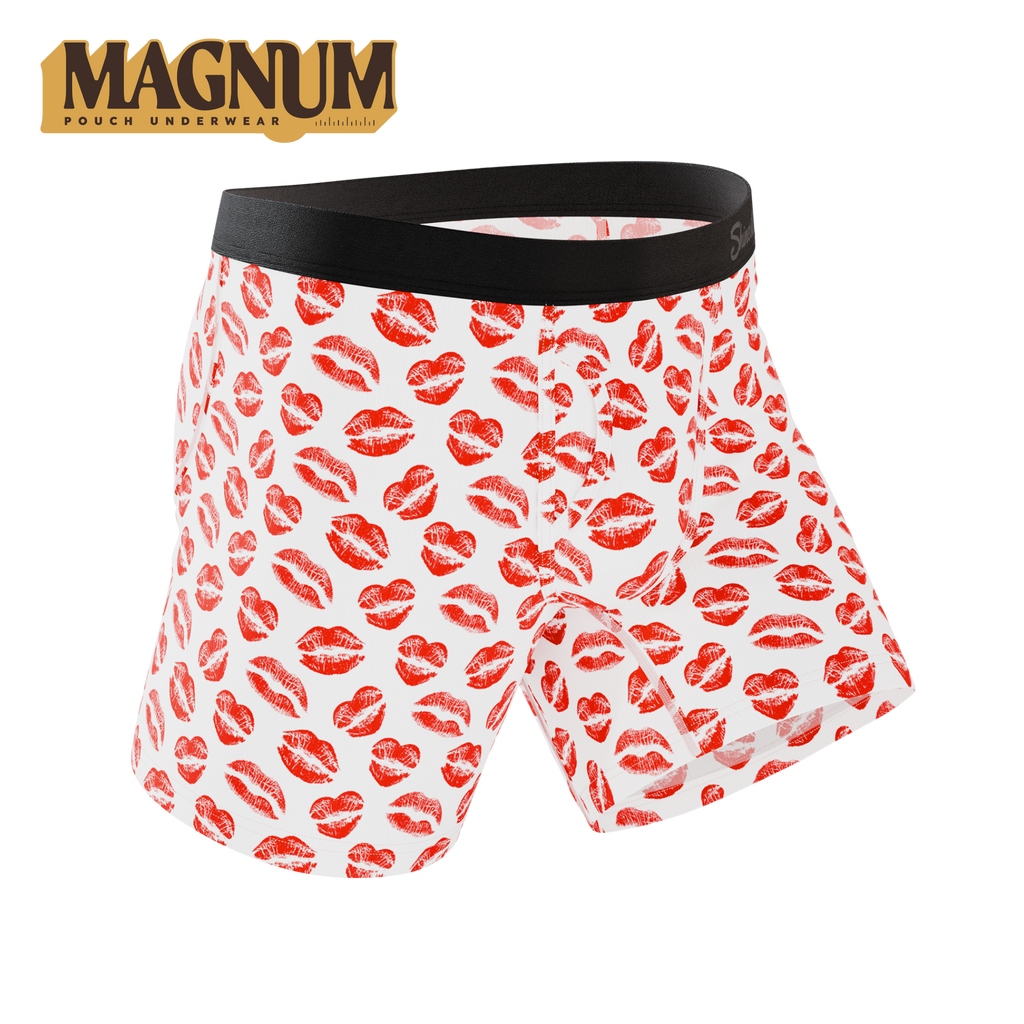 The Pucker Up | Lipstick Kiss Ball Hammock® Magnum Big Pouch Underwear - Shinesty