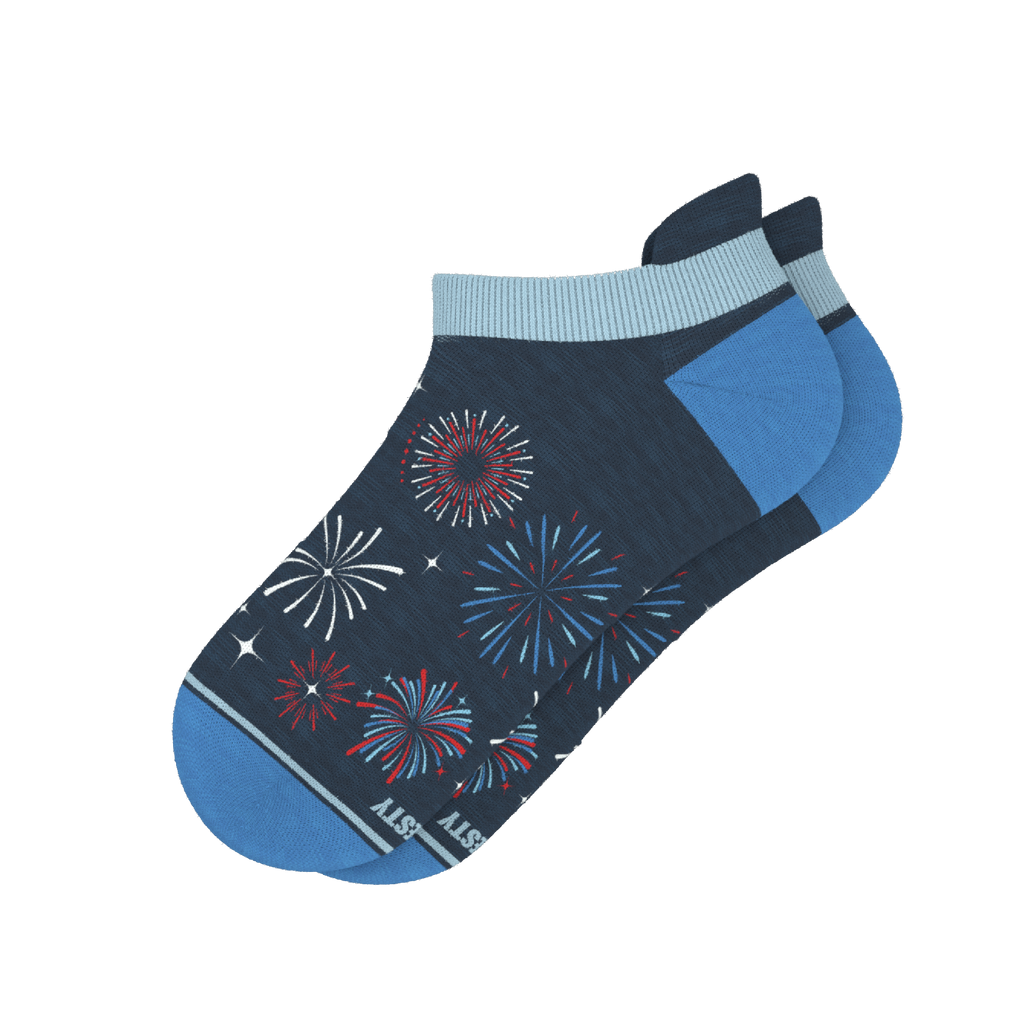 The Pyrotecnips | Naughty Fireworks Heel Hammock™ Ankle Socks - Shinesty