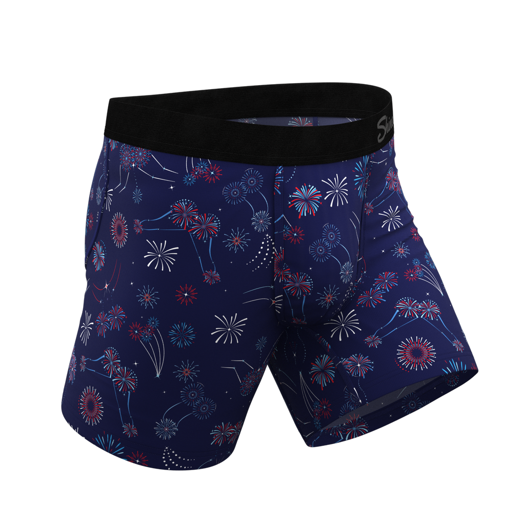 The Pyrotecnips | Naughty Fireworks Ball Hammock® Pouch Underwear - Shinesty