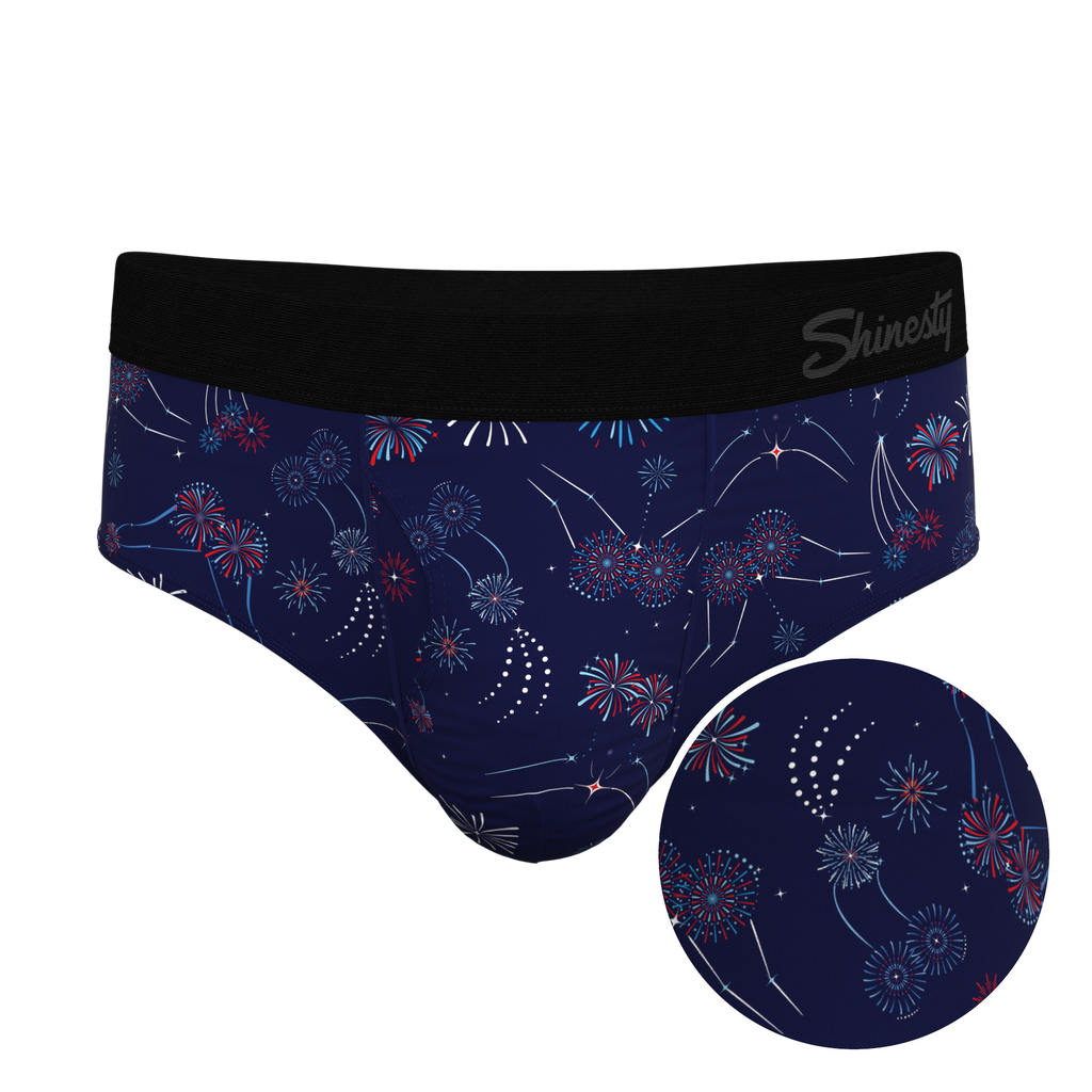 The Pyrotecnips | Naughty Fireworks Ball Hammock® Pouch Underwear Briefs - Shinesty