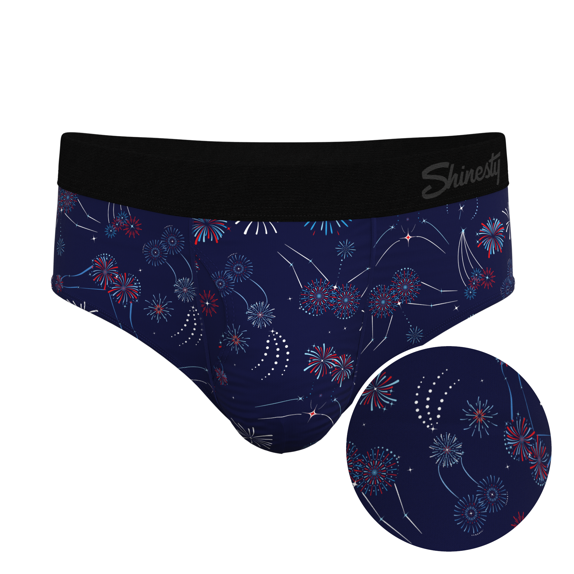 The Pyrotecnips | Naughty Fireworks Ball Hammock® Pouch Underwear Briefs - Shinesty