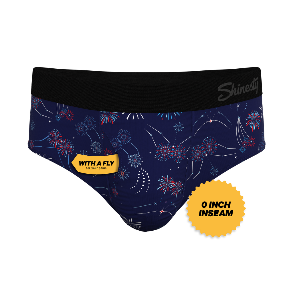 The Pyrotecnips | Naughty Fireworks Ball Hammock® Pouch Underwear Briefs - Shinesty