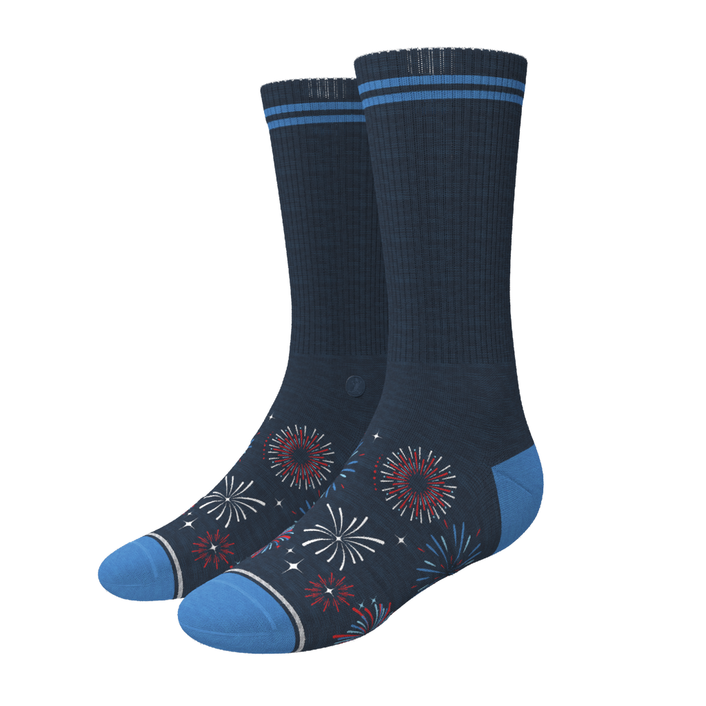 The Pyrotecnips | Naughty Fireworks Heel Hammock™ Crew Socks - Shinesty