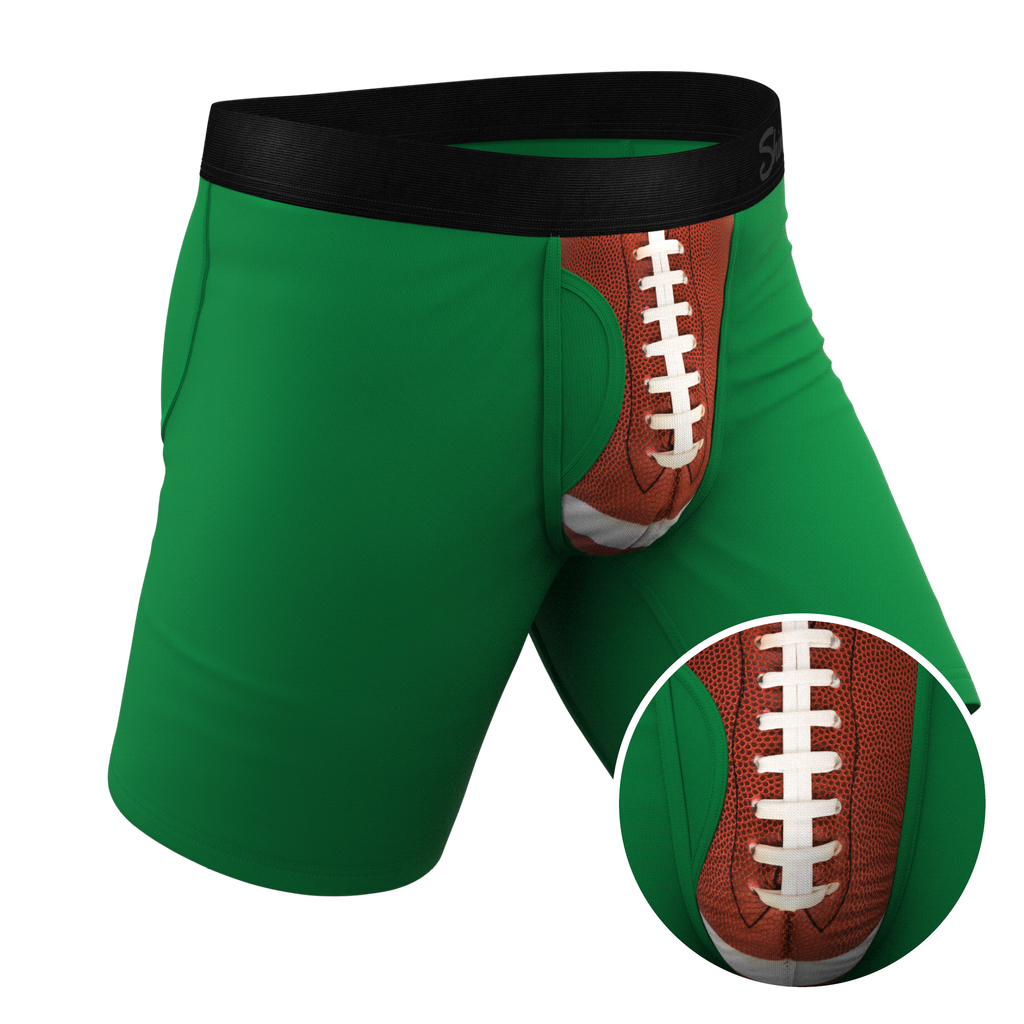 The Quarterback Sack | Football Ball Hammock® Boxer - Long Leg - Shinesty