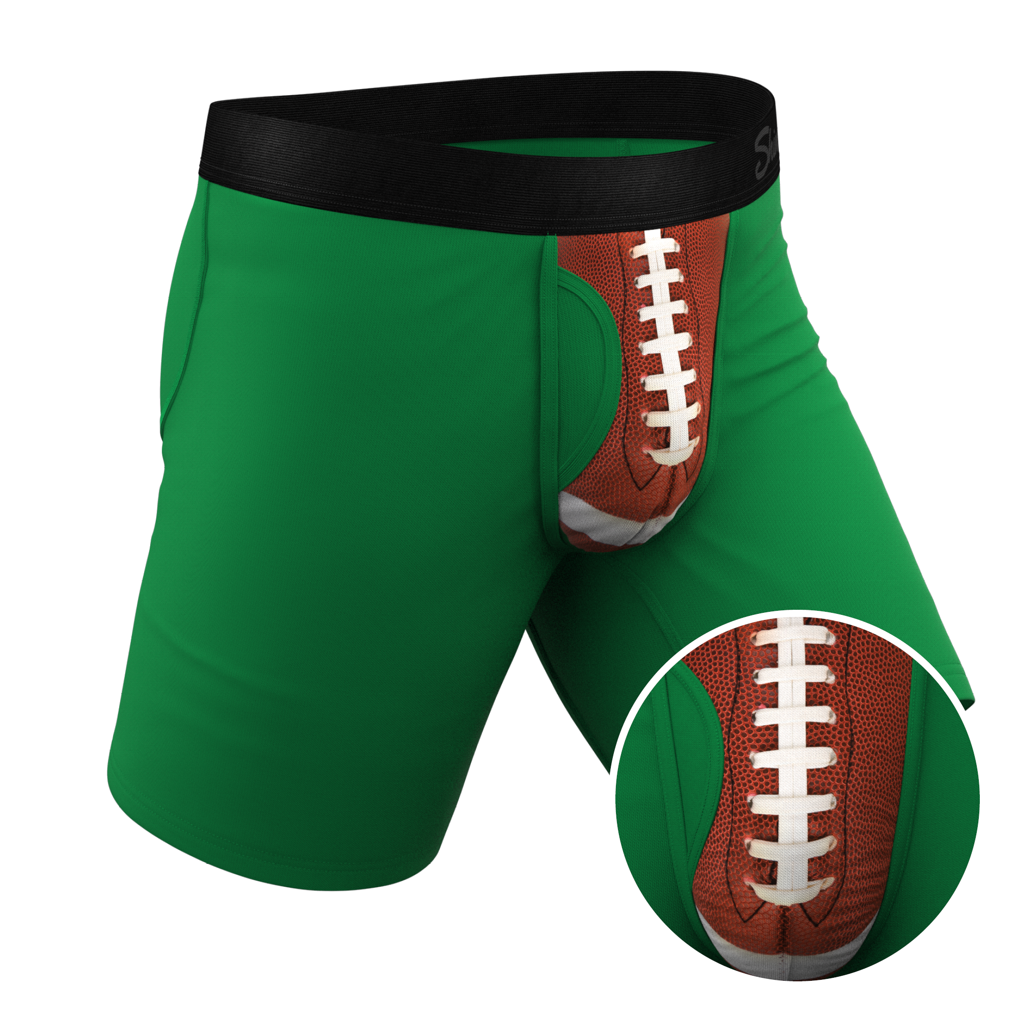 The Quarterback Sack | Football Ball Hammock® Boxer - Long Leg - Shinesty