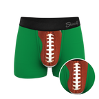 The Quarterback Sack | Football Ball Hammock® Pouch Trunks Underwear - Shinesty