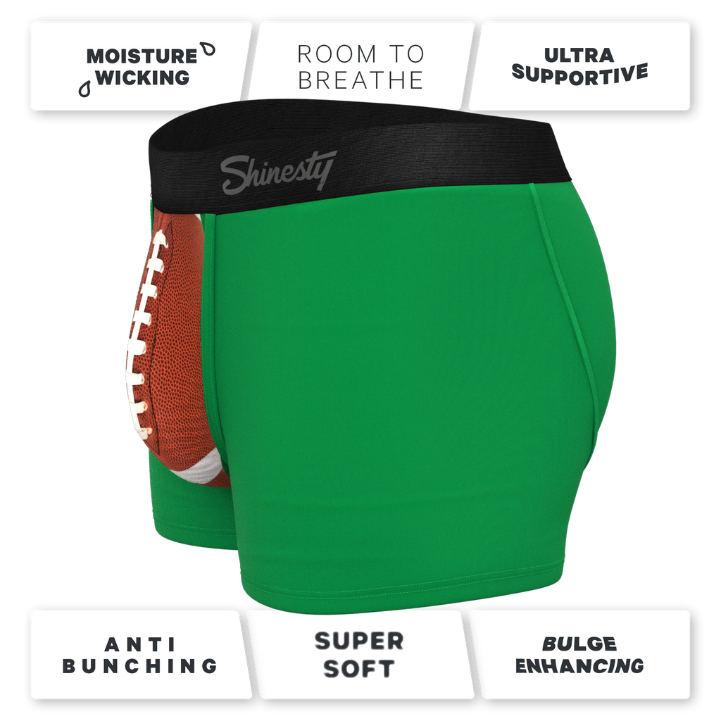 The Quarterback Sack | Football Ball Hammock® Pouch Trunks Underwear - Shinesty