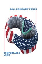 The Reagans | American Flag Patch Ball Hammock® Pouch 8" Swim Trunks - Shinesty