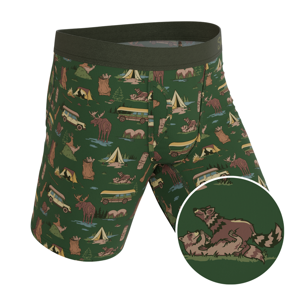 The Really Happy Camper | Camping Ball Hammock® Boxer - Long Leg - Shinesty