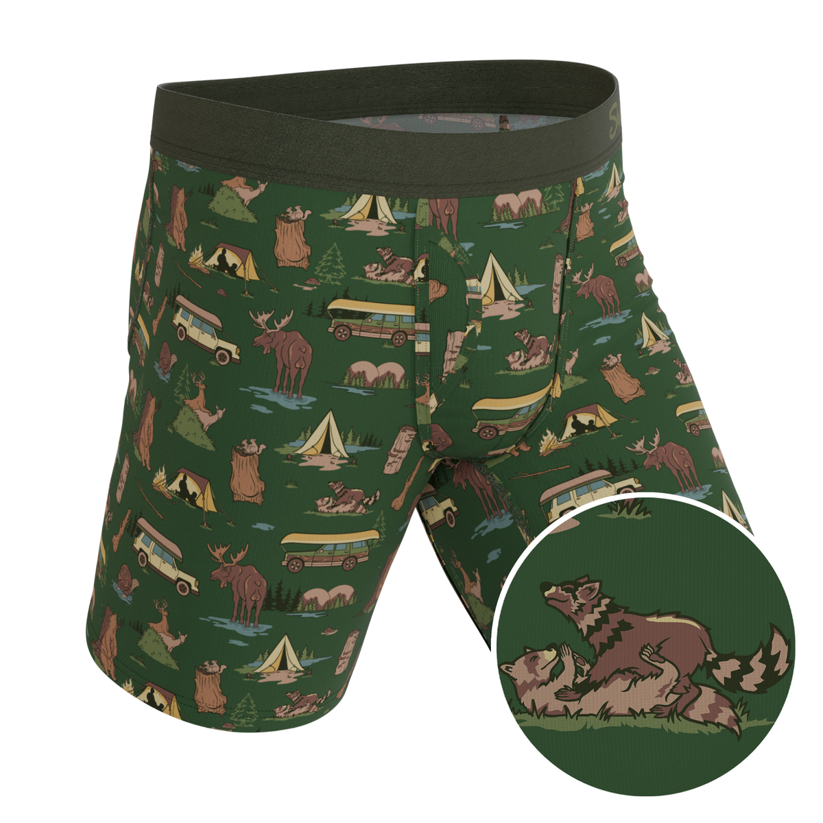 The Really Happy Camper | Camping Ball Hammock® Boxer - Long Leg - Shinesty