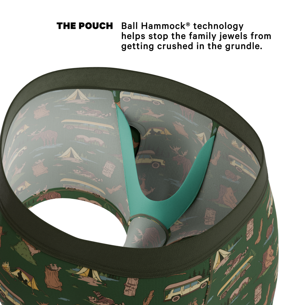 The Really Happy Camper | Camping Ball Hammock® Pouch Trunks Underwear - Shinesty