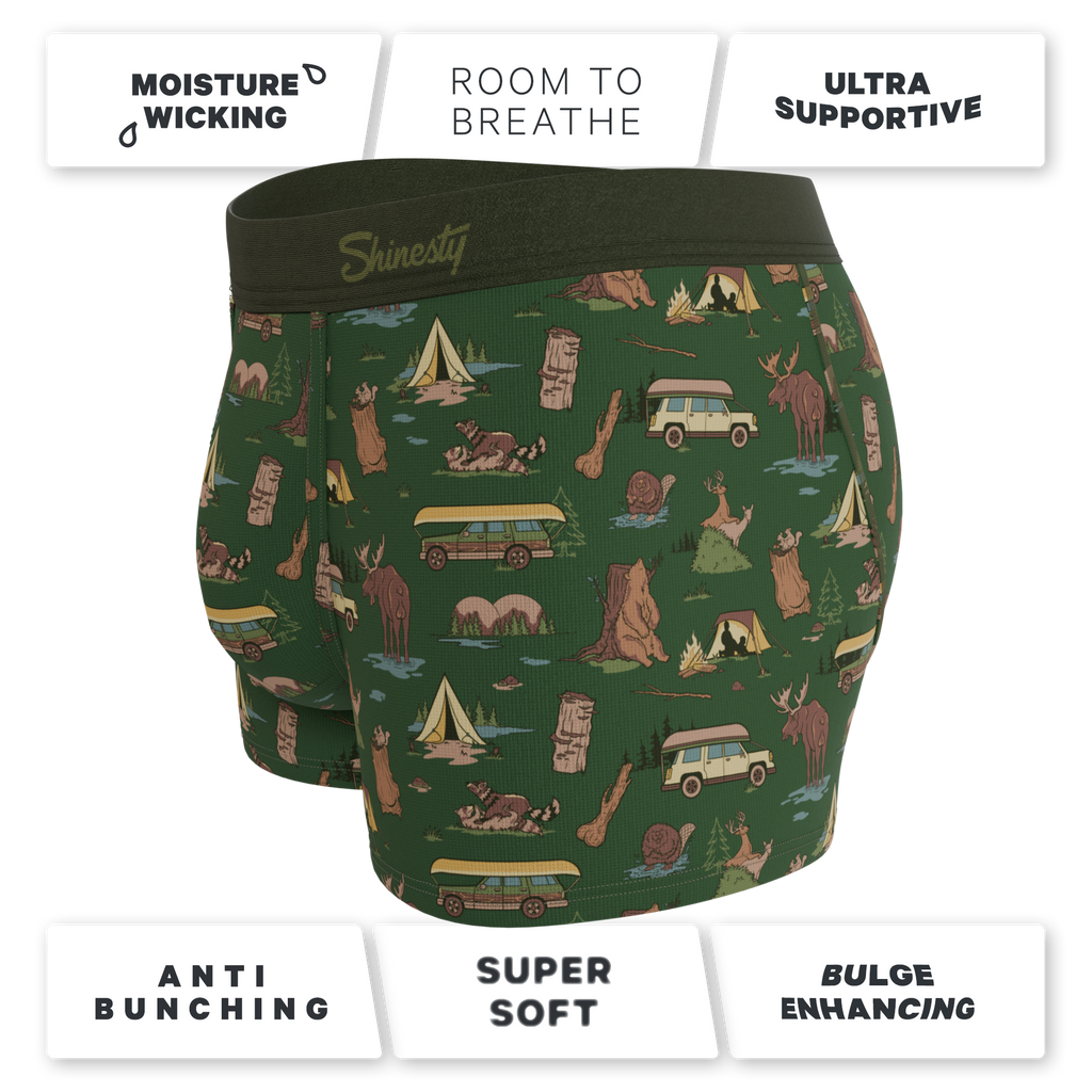 The Really Happy Camper | Camping Ball Hammock® Pouch Trunks Underwear - Shinesty