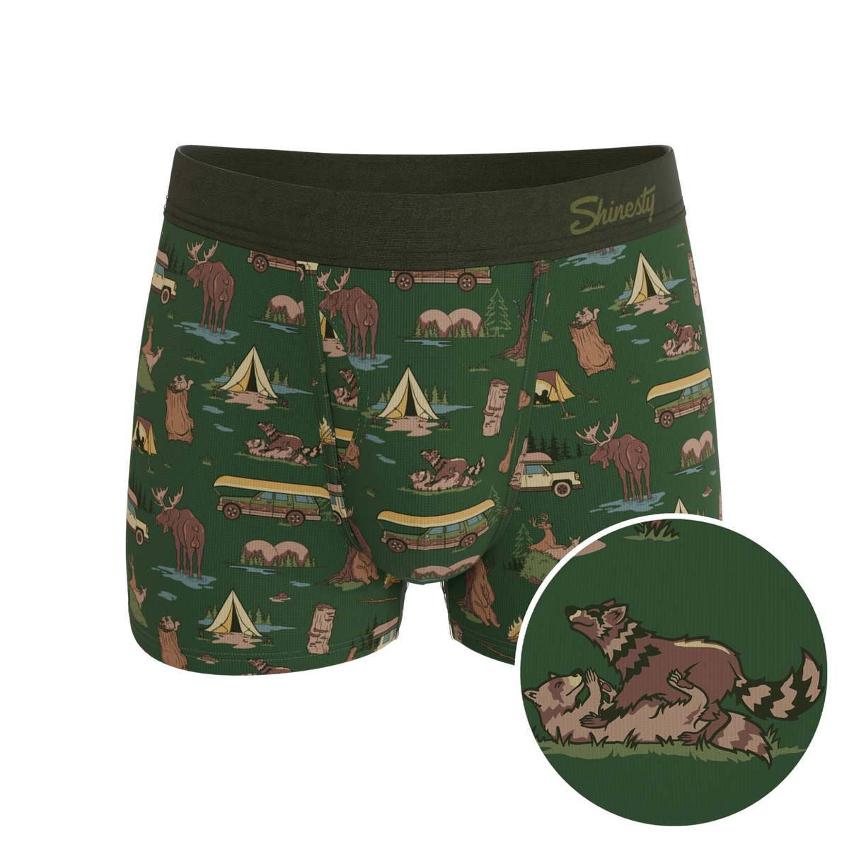 The Really Happy Camper | Camping Ball Hammock® Pouch Trunks Underwear - Shinesty