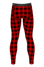 The Red & Black Lumberjack | Buffalo Check Ball Hammock® Long Johns - Shinesty