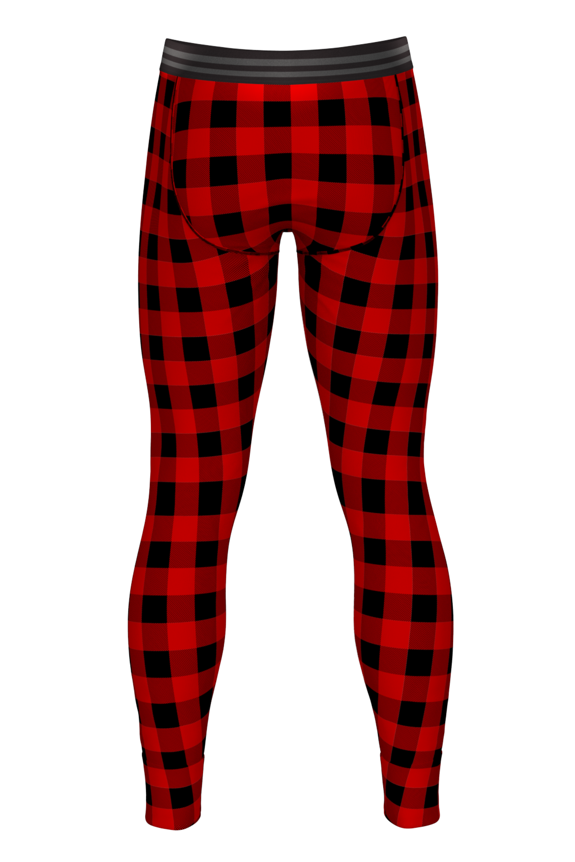 The Red & Black Lumberjack | Buffalo Check Ball Hammock® Long Johns - Shinesty