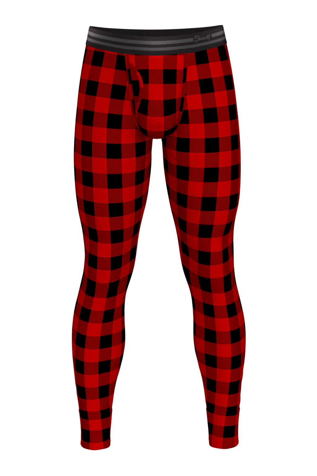The Red & Black Lumberjack | Buffalo Check Ball Hammock® Long Johns - Shinesty