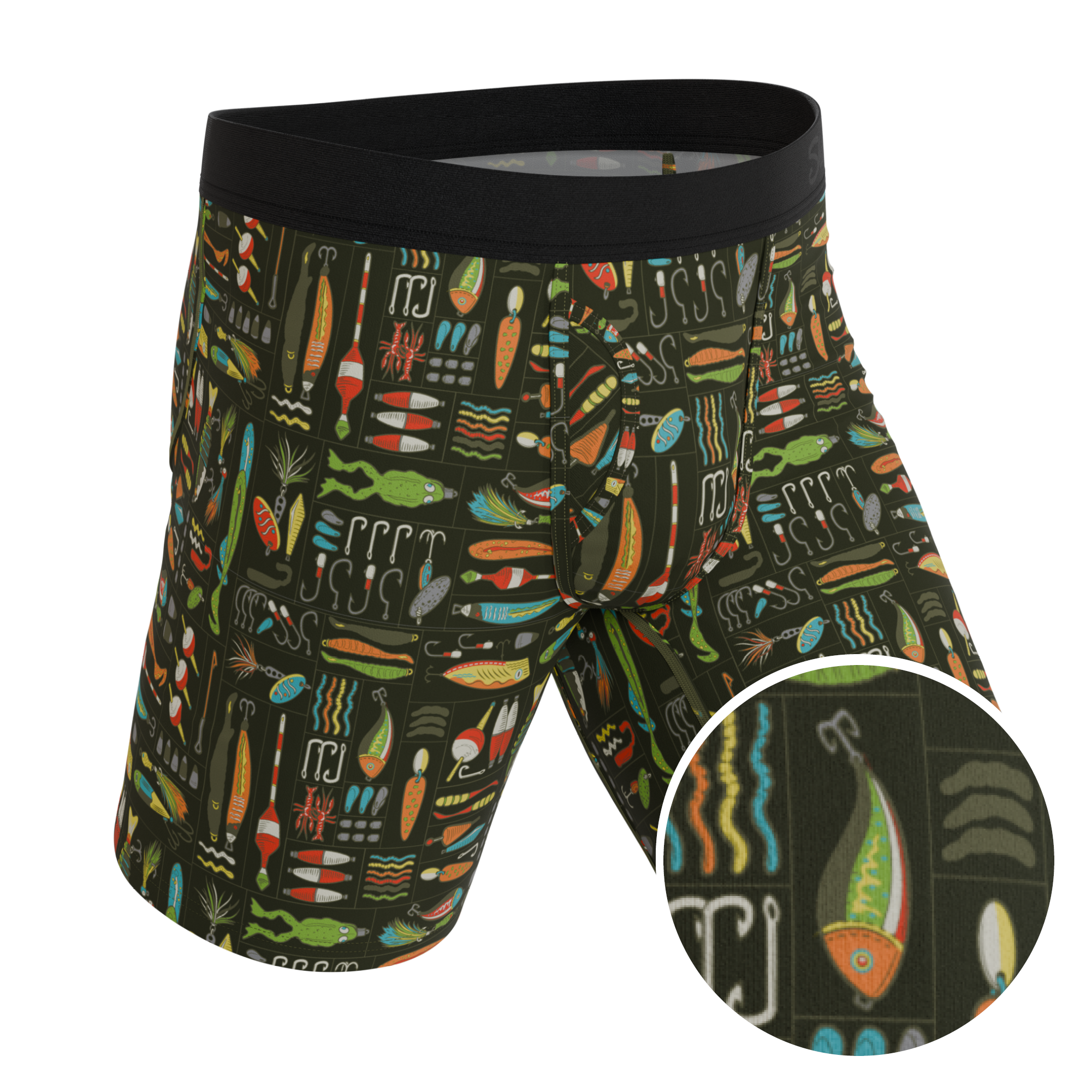 The Reel Nice | Bait Box Ball Hammock® Boxer - Long Leg - Shinesty