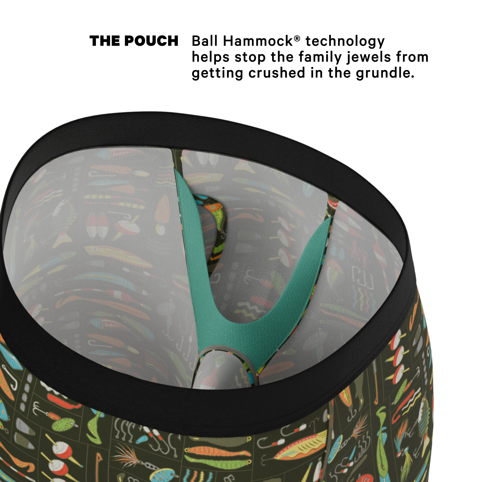 The Reel Nice | Bait Box Ball Hammock® Boxer - Long Leg - Shinesty