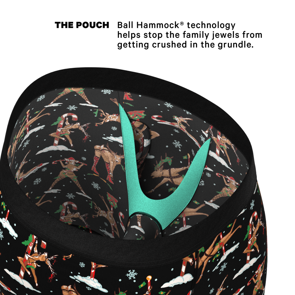 The Rein Dance | Christmas Reindeer Ball Hammock® Boxer - Long Leg - Shinesty