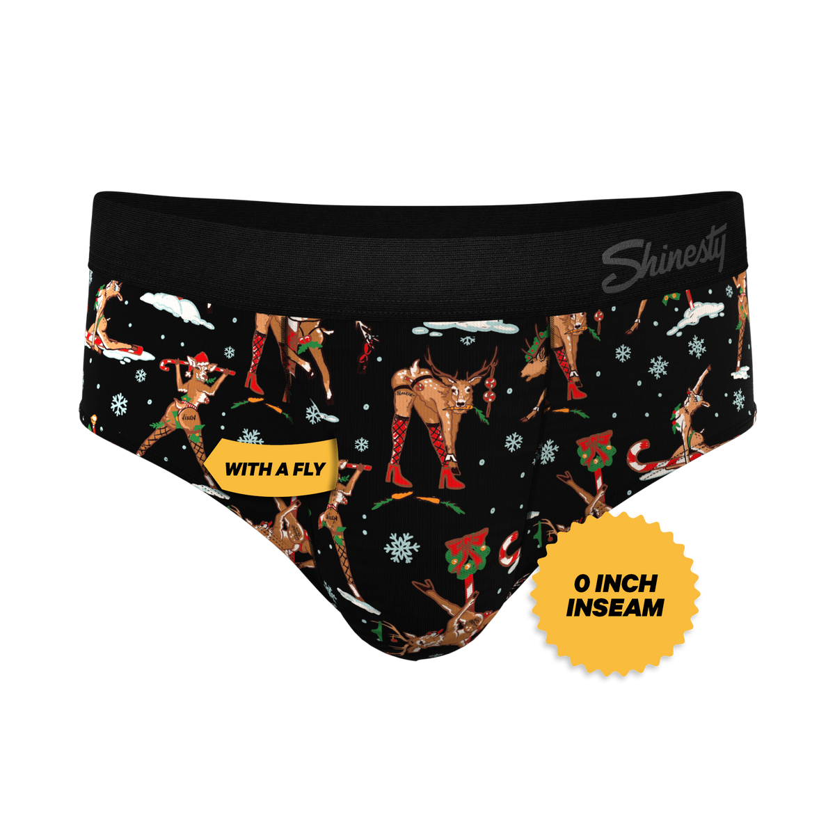 The Rein Dance | Christmas Reindeer Ball Hammock® Pouch Underwear Briefs - Shinesty