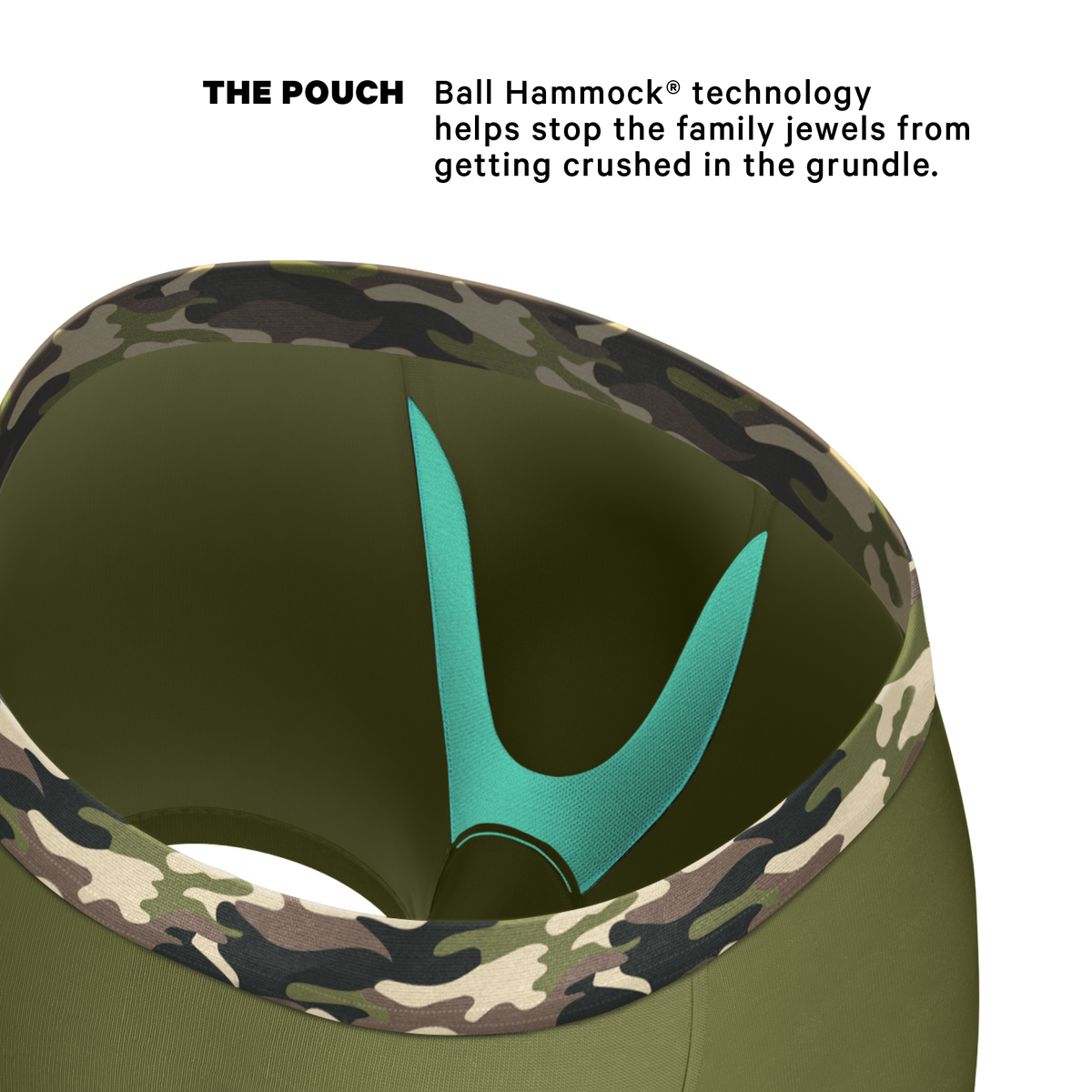 The Reinforcement | Tonal Camo Ball Hammock® Pouch Underwear - Shinesty