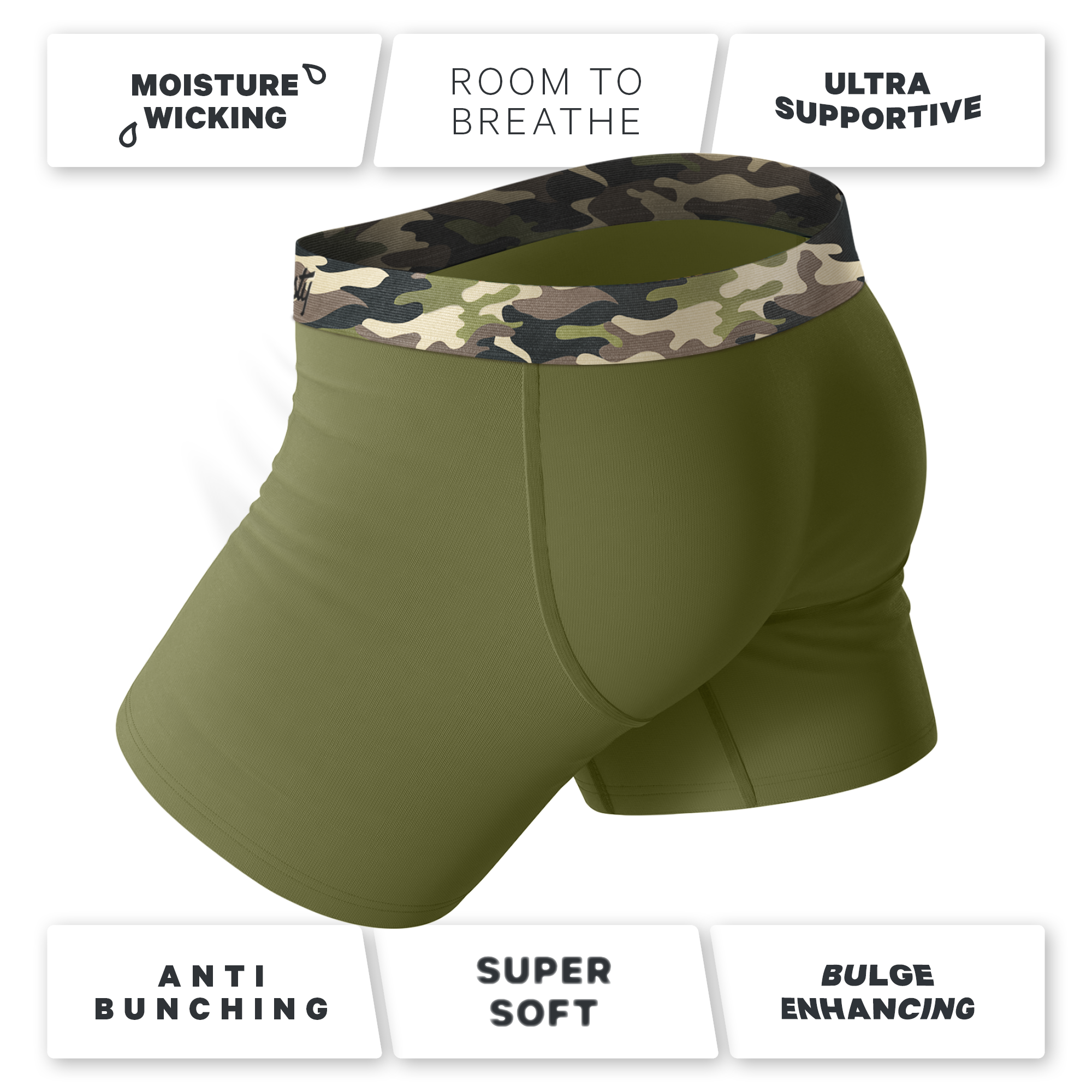 The Reinforcement | Tonal Camo Ball Hammock® Pouch Underwear - Shinesty