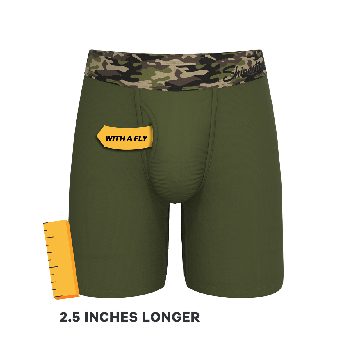 The Reinforcement | Tonal Camo Ball Hammock® Boxer - Long Leg - Shinesty