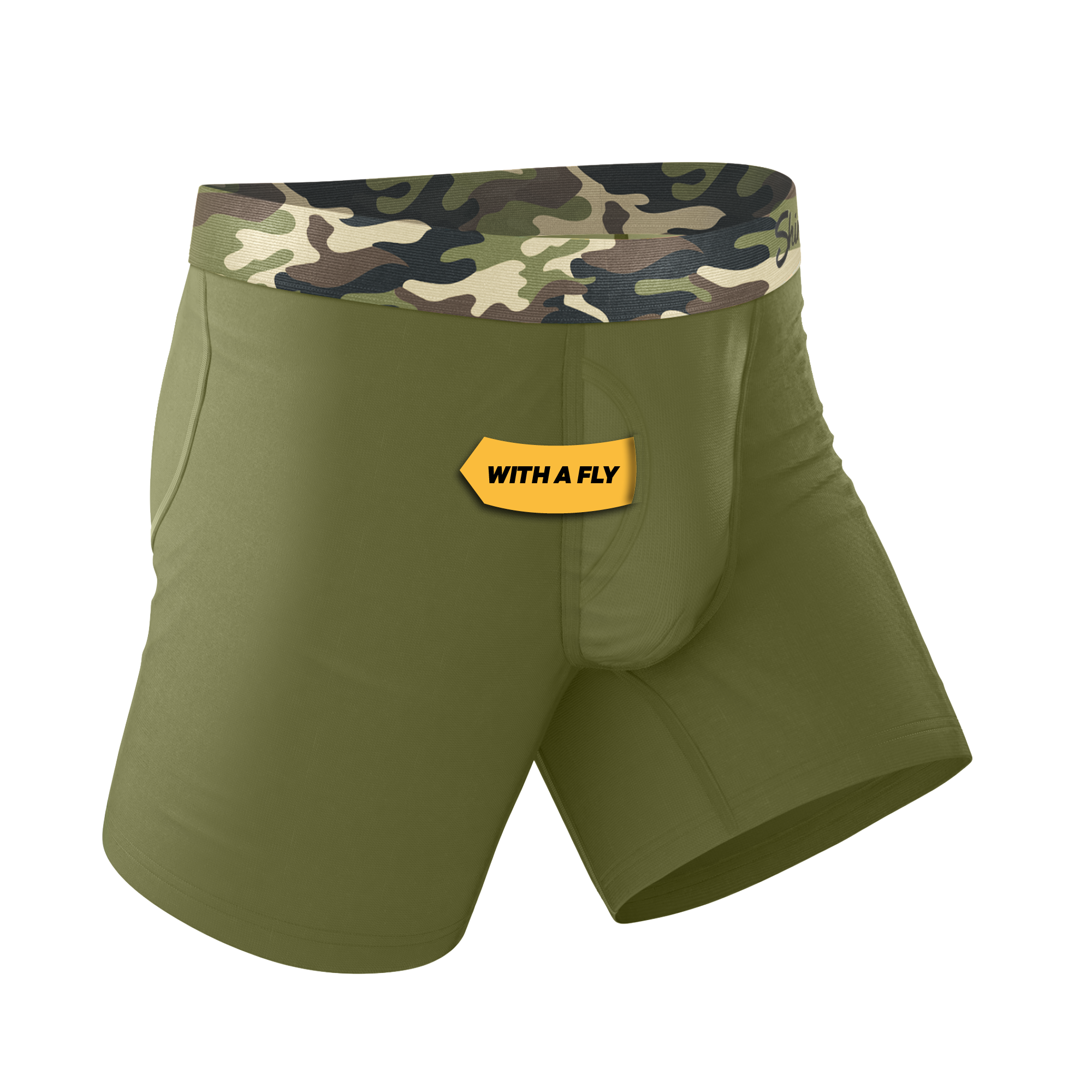 The Reinforcement | Tonal Camo Ball Hammock® Pouch Underwear With Fly - Shinesty